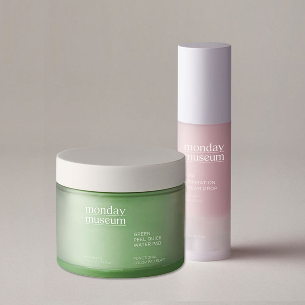 Set - GREEN PEEL QUICK WATER PAD + PINK INSPIRATION CREAM DROP